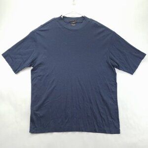 Tiger Woods Shirt Mens 2XL Blue Double Mercerized 100% Cotton Crew Neck Pullover